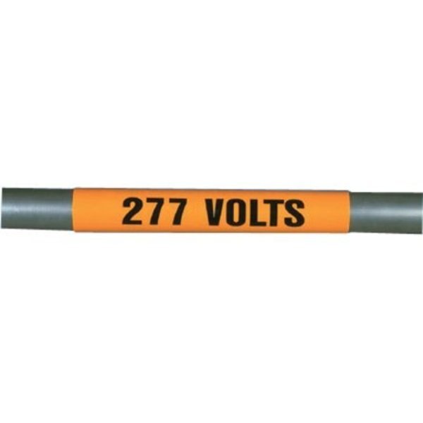 Voltage Marker, Vinyl, 277 Volts, PK5