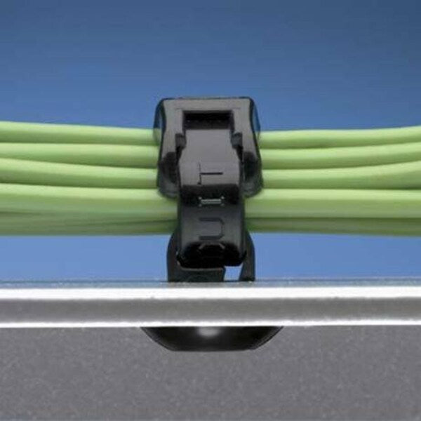 Cable Mount, Pushbutton, Gry, PK1000