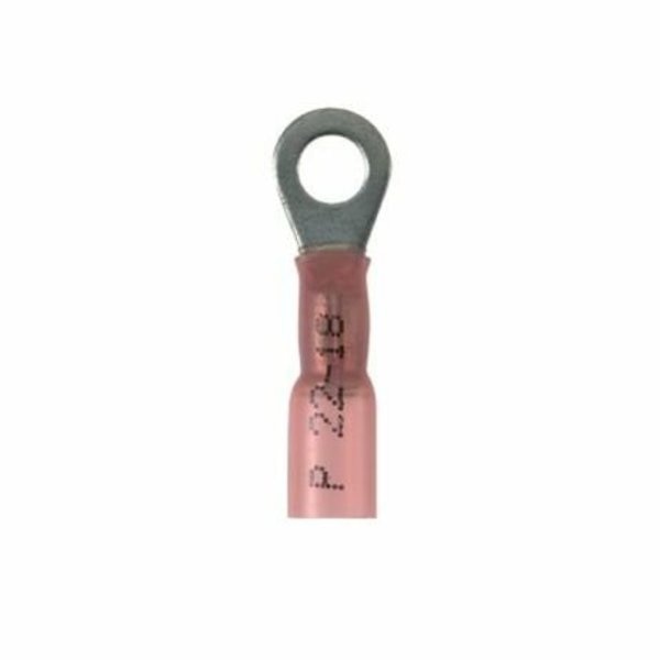 22-18 AWG Heat-Shrink Ring Terminal 1/4