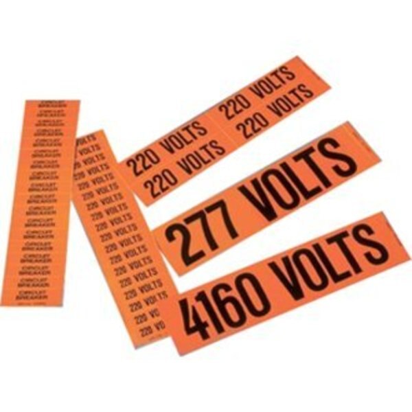 Voltage Marker, Vinyl, Three Phase, PK5