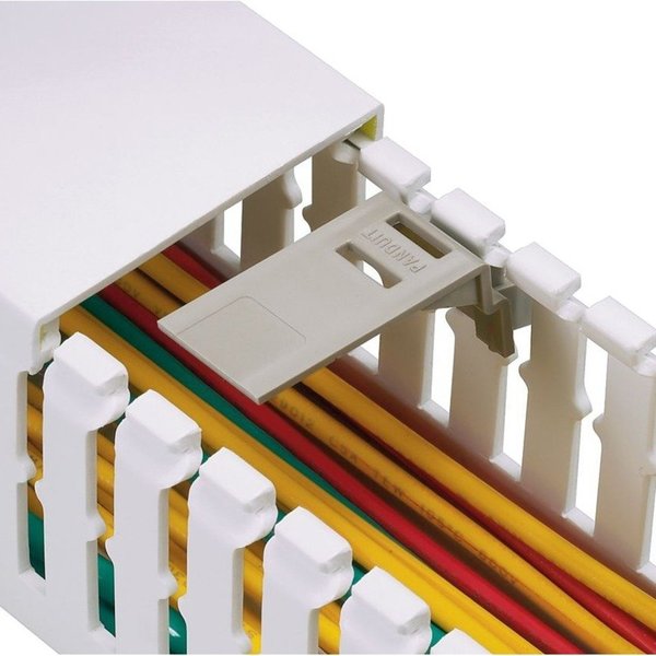 Wiring Duct Wire Retainer, Beige, PK100
