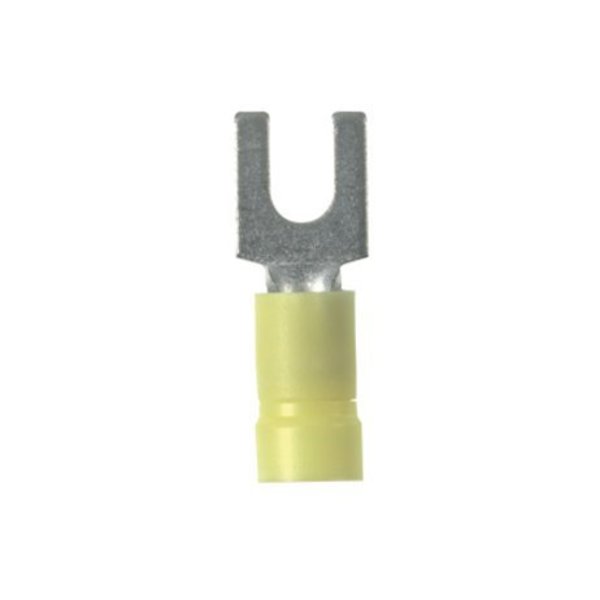 12-10 AWG Vinyl Fork Terminal #10 Stud PK50