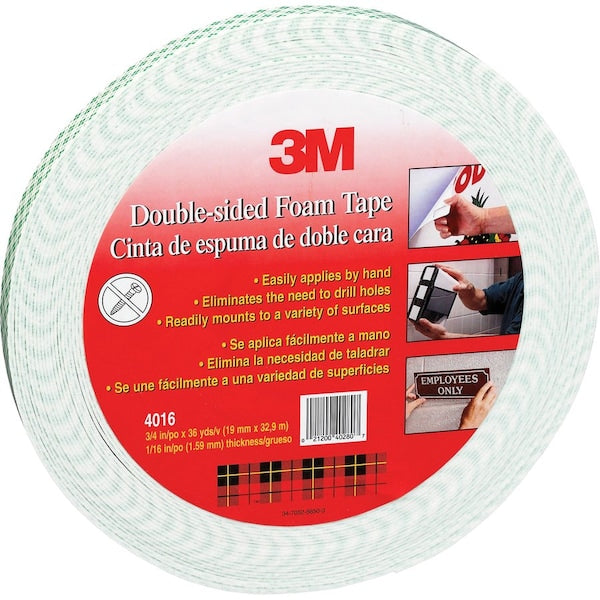 3M 4016 Double Coated Foam Tape 0.5