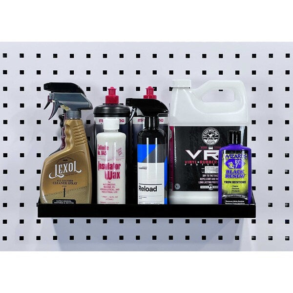 18 In. W x 6-1/2 In. D Black Epoxy Coated Steel Shelf for LocBoard