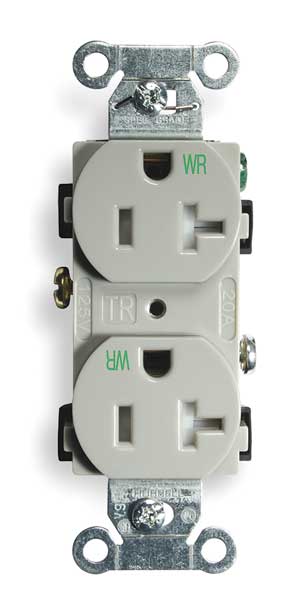 20A Duplex Receptacle 125VAC 5-20R GY