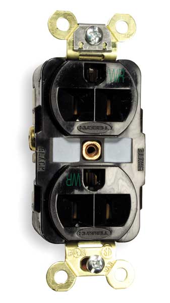 20A Duplex Receptacle 125VAC 5-20R BK