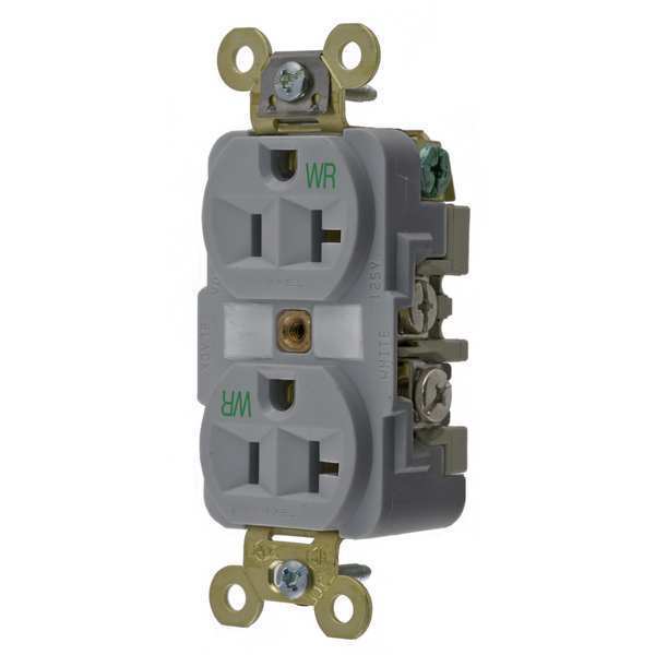 20A Duplex Receptacle 125VAC 5-20R GY