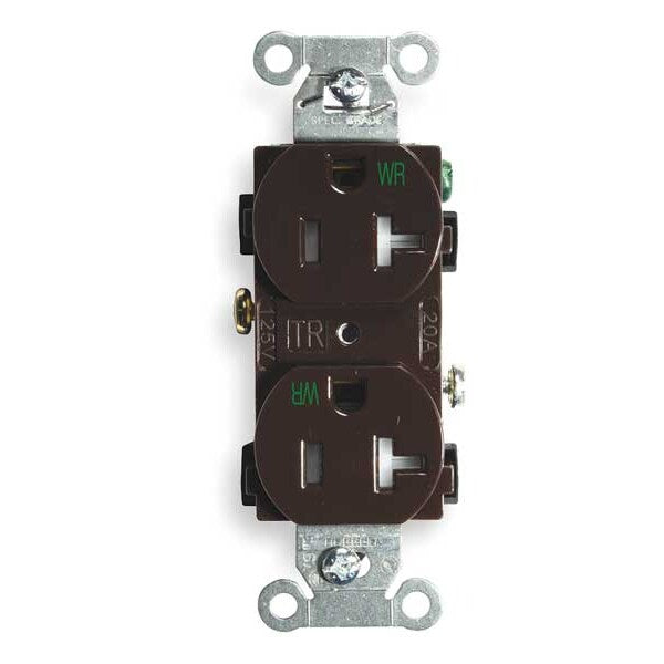 20A Duplex Receptacle 125VAC 5-20R BN