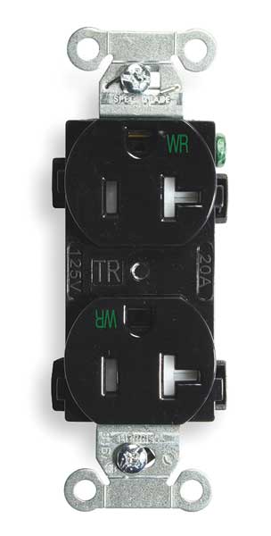 20A Duplex Receptacle 125VAC 5-20R BK