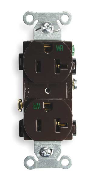 20A Duplex Receptacle 125VAC 5-20R BN