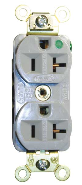 20A Duplex Receptacle 125VAC 5-20R GY