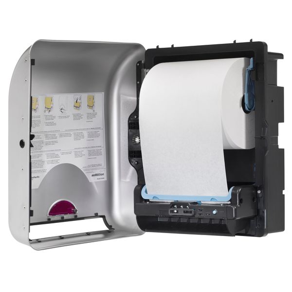 enMotion® 8â Recessed Automated Touchless Paper Towel Dispenser , Stainless Steel