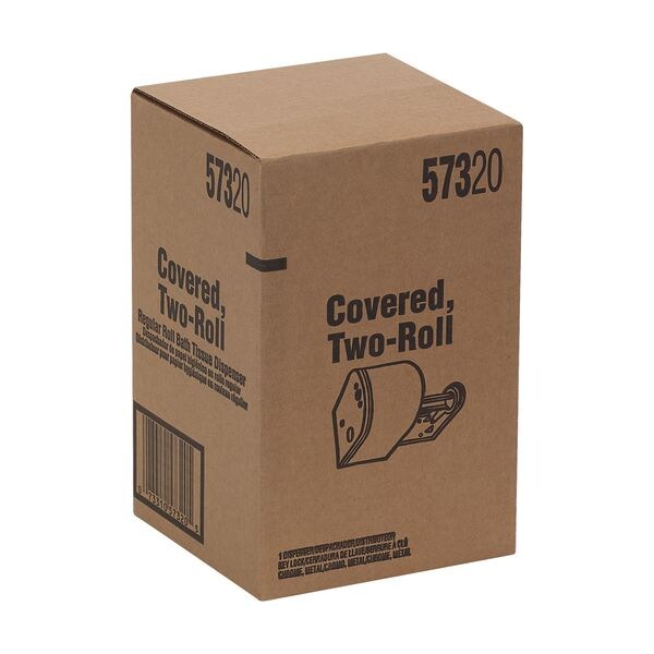 Toilet Paper Dispr, Metal, 6 In. H