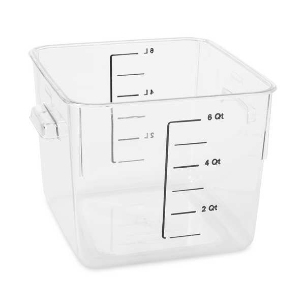 Square Storage Container, 6 qt, Clear