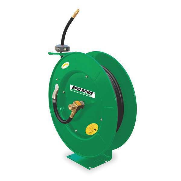Spring Return Hose Reel, 1/2 in Hose Dia., 75 ft Length, 300 psi