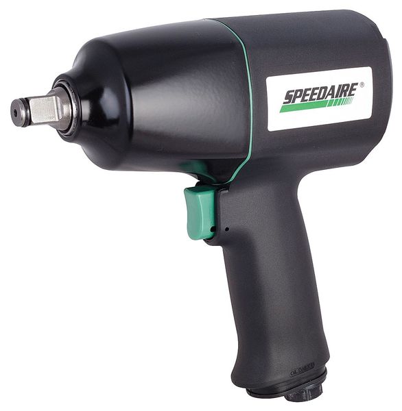 Air Impact Wrench, 1/2 In Drive