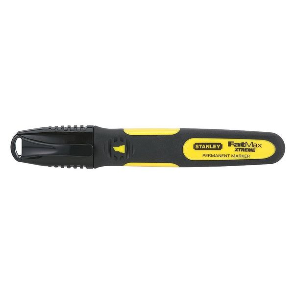 Waterproof Marker, Chisel Tip, Black, PK2