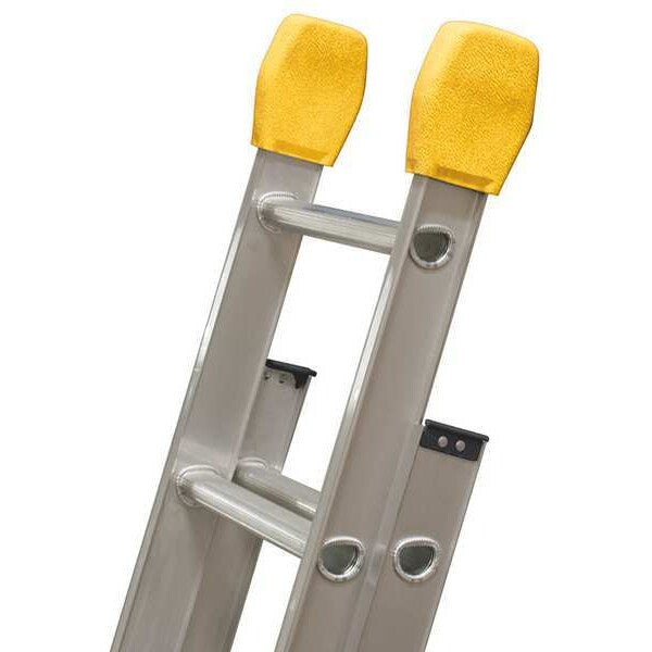 Ladder End Caps, Aluminum, 375 lb., PR