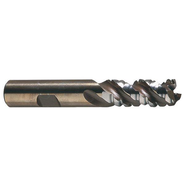 3-Flute PM+⢠HSS-E Square CC Special Profile Roughing End Mill CTD PM-538R Bright 1x1x2x4-1/2