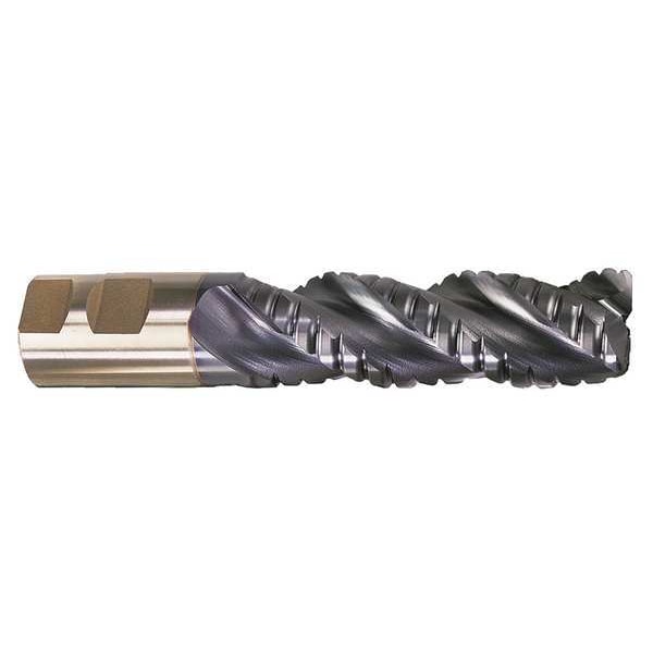 3-Flute PM+⢠HSS-E Square CC Special Profile Roughing EM CTD PM-538R-TC TiCN 3/4x3/4x2-1/4x4-1/2
