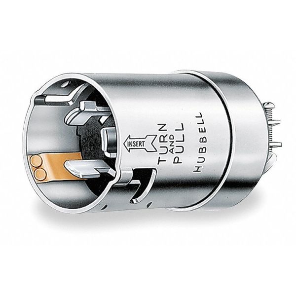 50A Marine Locking Plug 3P 4W 125/250VAC GY