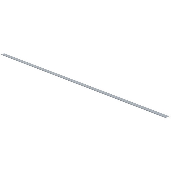 Wiring Duct Cover, Flush, PVC, 72 in L, 1-3/4 in W, Gray, Use With 1-1/2 in Wiring Duct