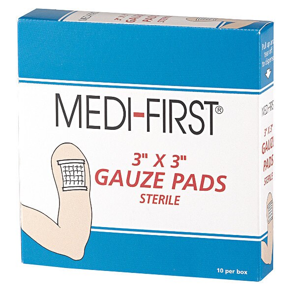 Gauze Pad, Cotton Blend Gauze, PK10
