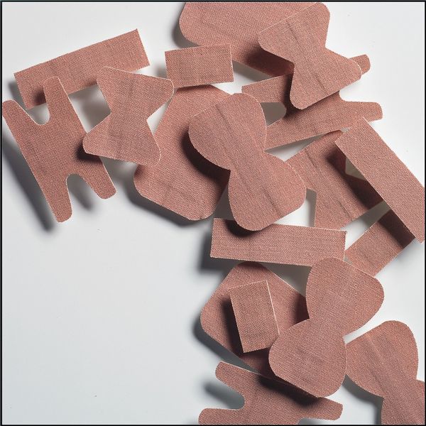 Adhesive Bandage, Fabric, PK100, Color: Beige