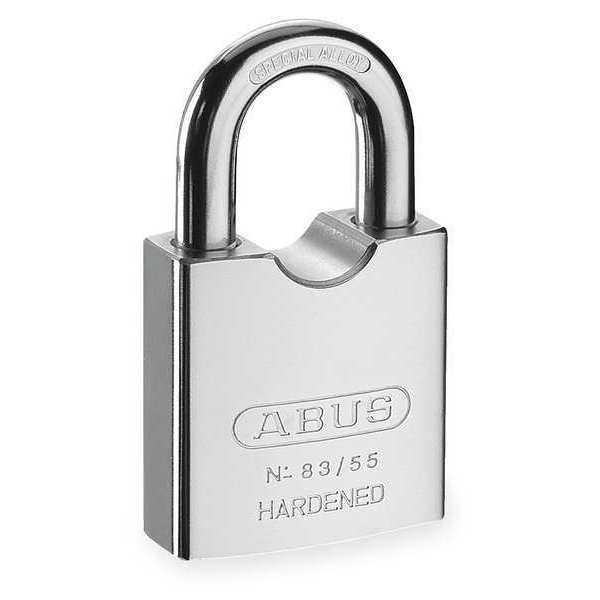 Padlock, Keyed Alike, Standard Shackle, Square Hardened Steel Body, Hardened Steel Shackle