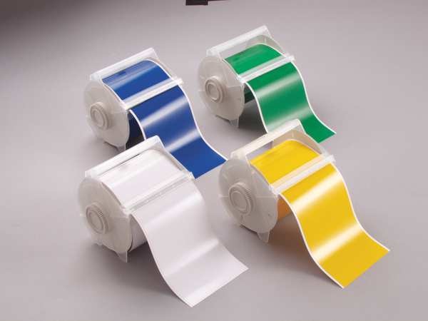Label Tape Cartridge, White, Labels/Roll: Continuous