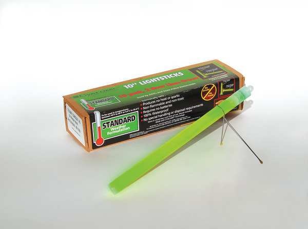 Lightstick, Yellow, 1/2 hr., 6 In. L, PK10