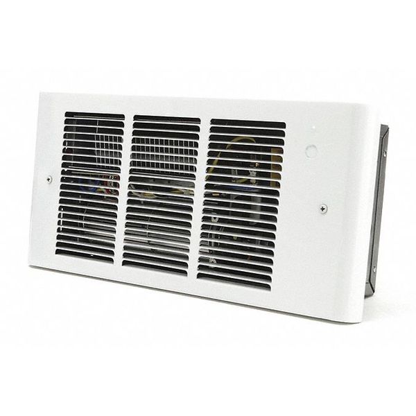 Recessed Electric Wall-Mount Heater, Recessed, 208/240V AC, White