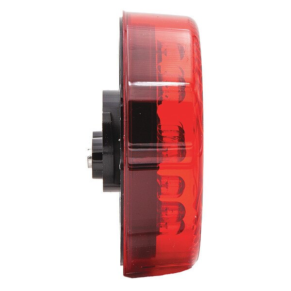 Clearance Light, LED, Red, Round, 2-1/2 Dia