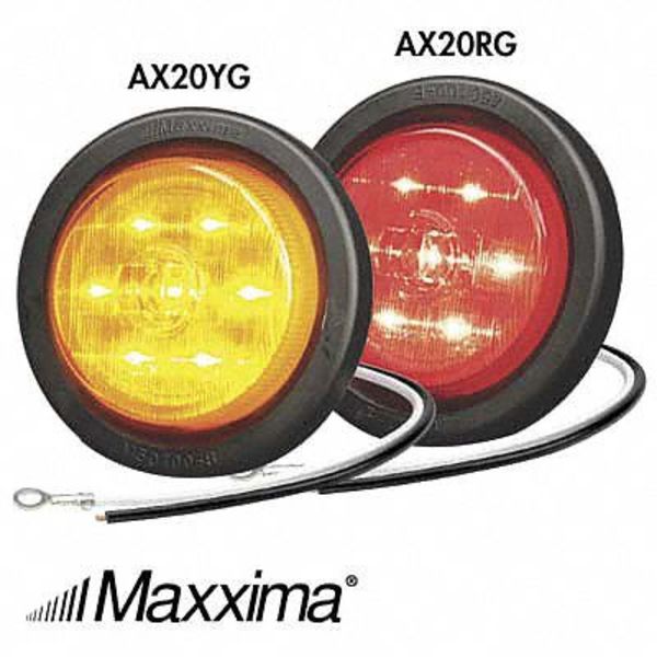 Clearance Light, LED, Red, Round, 2-1/2 Dia