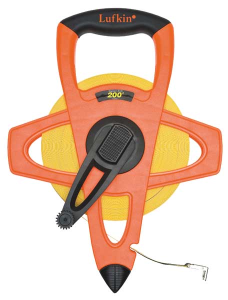 200 ft Engineer's Tape Measure, 1/2 in Blade
