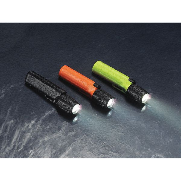 Black No Led Industrial Handheld Flashlight, 77 lm