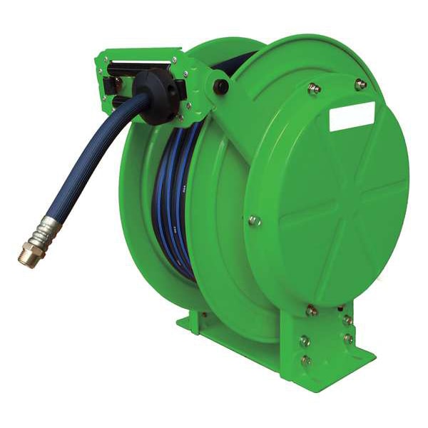 Spring Return Hose Reel, 1/2 in Hose Dia., 100 ft Length, 300 psi