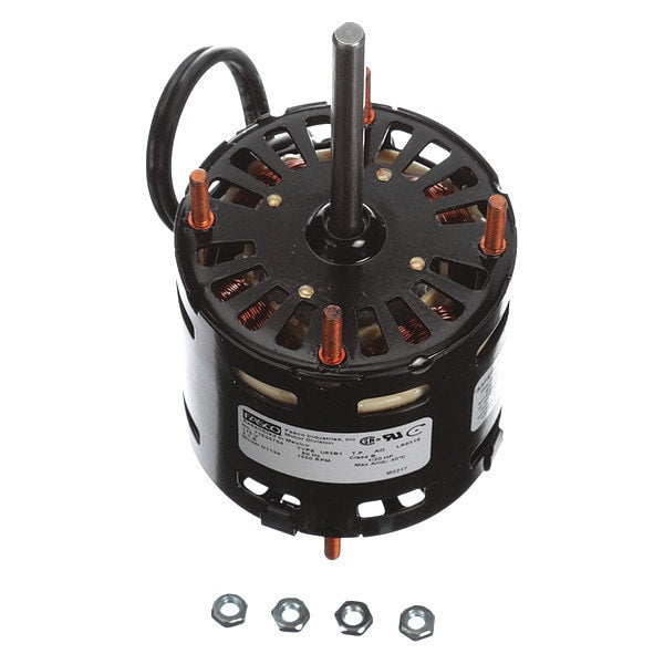 HVAC Motor, Open Air-Over, 1/20 HP, 1,550 Nameplate RPM, 1 Speed, 115V AC, Stud Mount, CWSE, B