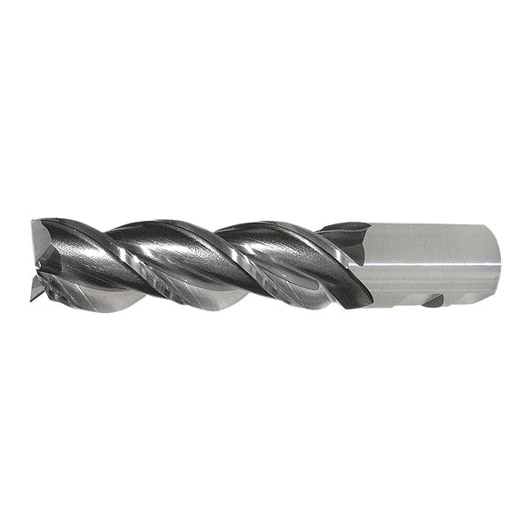 3-Flute PM+⢠HSS-E Square CC Single High-Helix End Mill Cleveland PM-539R-TC TiCN 3/8x3/8x3/4x2-1/2