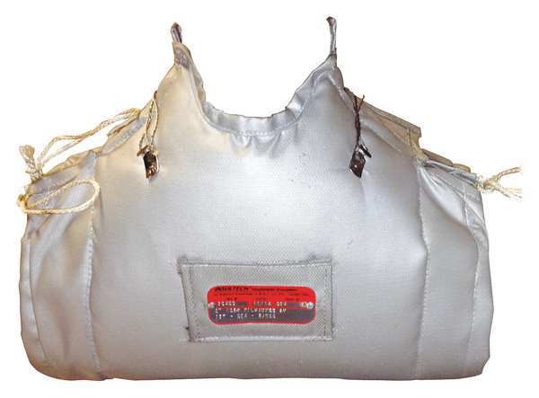Thermal Blanket with Quick Release Fabric Flap and Stainless Steel Wiretwists, 10 in L, 18 in W