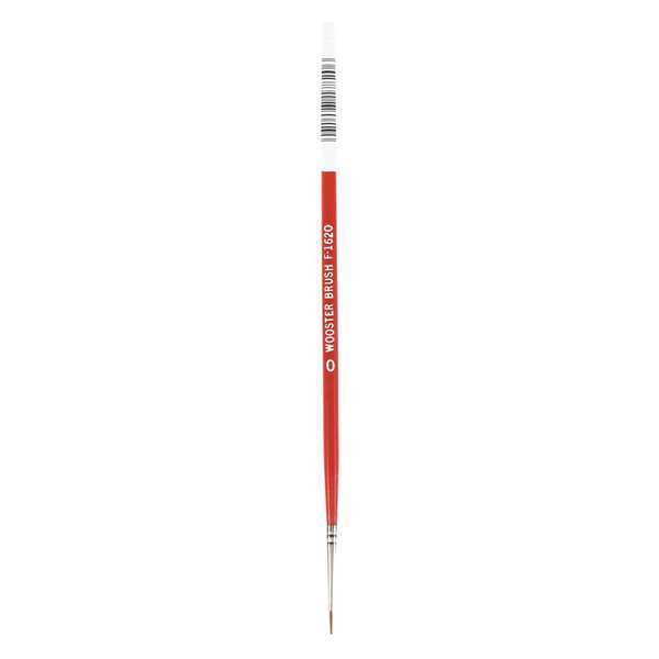 #0 Artist Paint Brush, Red Sable Bristle, Wood Handle, 1