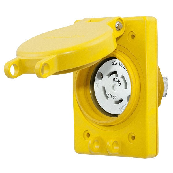 30A Watertight Locking Receptacle 3P 4W 125/250VAC