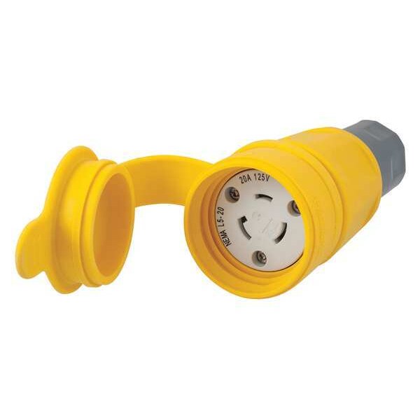 20A Watertight Locking Connector 2P 3W 125VAC L5-20R