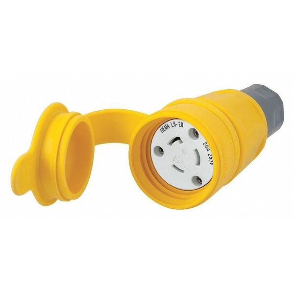 20A Watertight Locking Connector 2P 3W 250VAC L6-20R