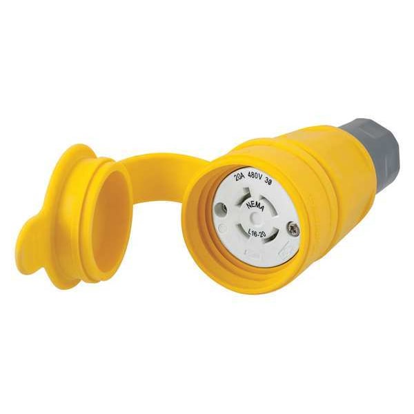 20A Watertight Locking Connector 3P 4W 480VAC L16-20R