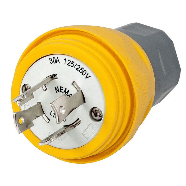 30A Watertight Locking Plug 3P 4W 125/250VAC