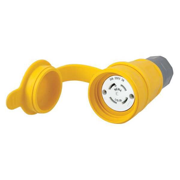 30A Watertight Locking Connector 3P 4W 250VAC L15-30R