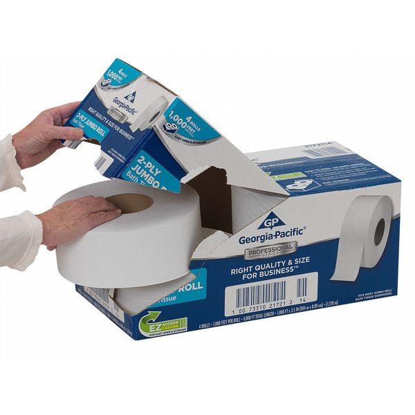 Toilet Paper, Continuous Roll, 4 PK