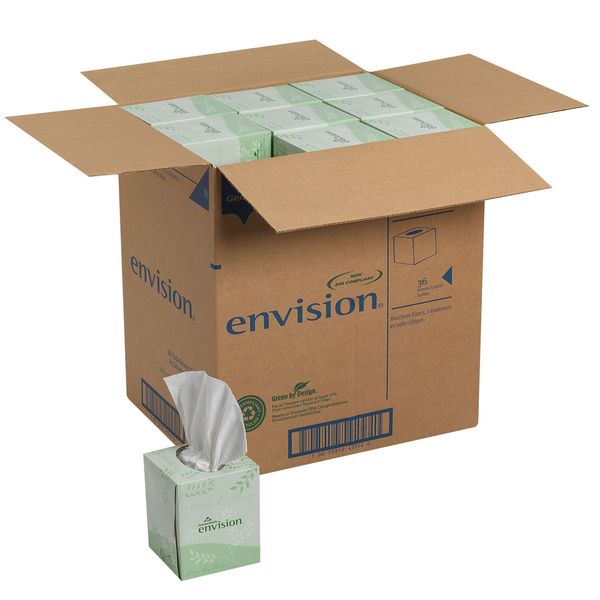 Envision 2 Ply Facial Tissue, 85 Sheets