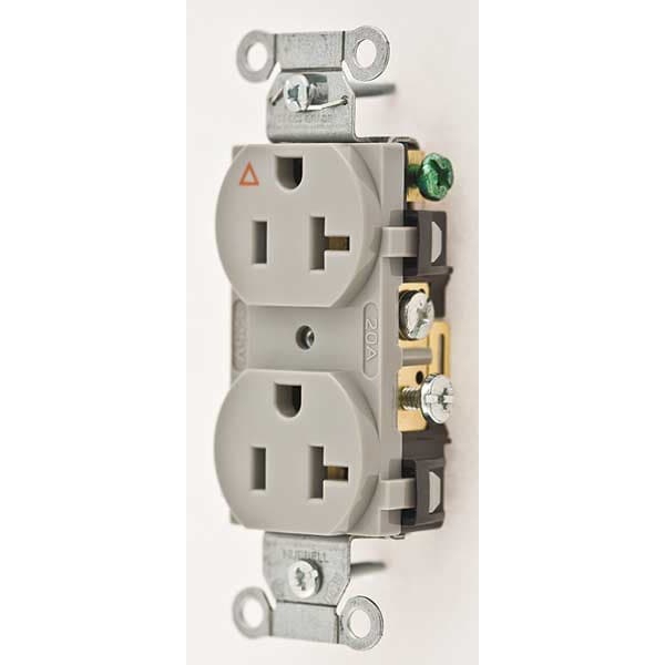 20A Duplex Receptacle 125VAC 5-20R GY